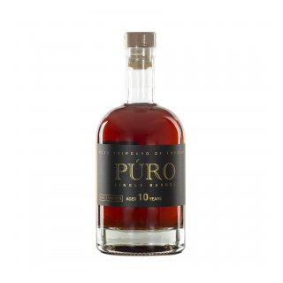 PURO SINGLE BARREL 10 YEARS CASK STRENGTH wooden case 57,5 % 