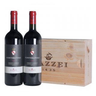 ΣΕΤ MAZZEI FONTERUTOLI CHIANTI CLASSICO ΜΕ ΞΥΛΟΙΒΩΤΙΟ (2φ)