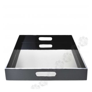 ΔΙΣΚΟΣ LACQUER ΜΑΥΡΟΣ ΤΕΤΡΑΓΩΝΟΣ LARGE